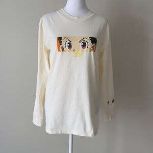 Hypland x Hunter x Hunter Gon Eye Cream long sleeve Crewneck T-shirt EUC Size S